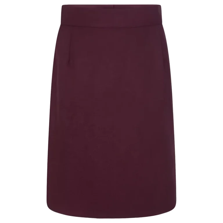 High-Waist-Fashion-Clothes-Solid-Color-Pencil-Skirt-Straight-Skirt-With-Back-Vent-School-Uniform-Knee-Length-Skorts-Log-Dress