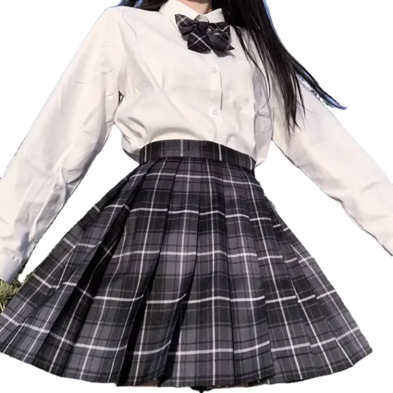 High-Waist-Summer-Korean-Pleated-Skirt-Gothic-Sexy-Cute-Mini-Plaid-Dress-Women-JK-Uniform-Students-Clothes-Props
