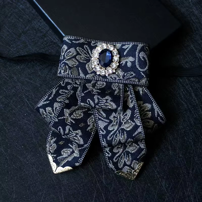 High-quality-Polyester-Twill-Embroidered-Bow-Ties-With-Adjustable-Strap-Durable-Mens-Wedding-Formal-Wear