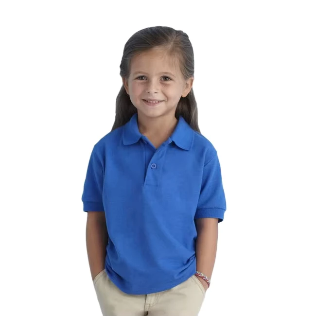 Hot-Selling-Customize-Logo-Primary-School-Childrens-Polo-Shirt-Uniform-100-Cotton-Unisex