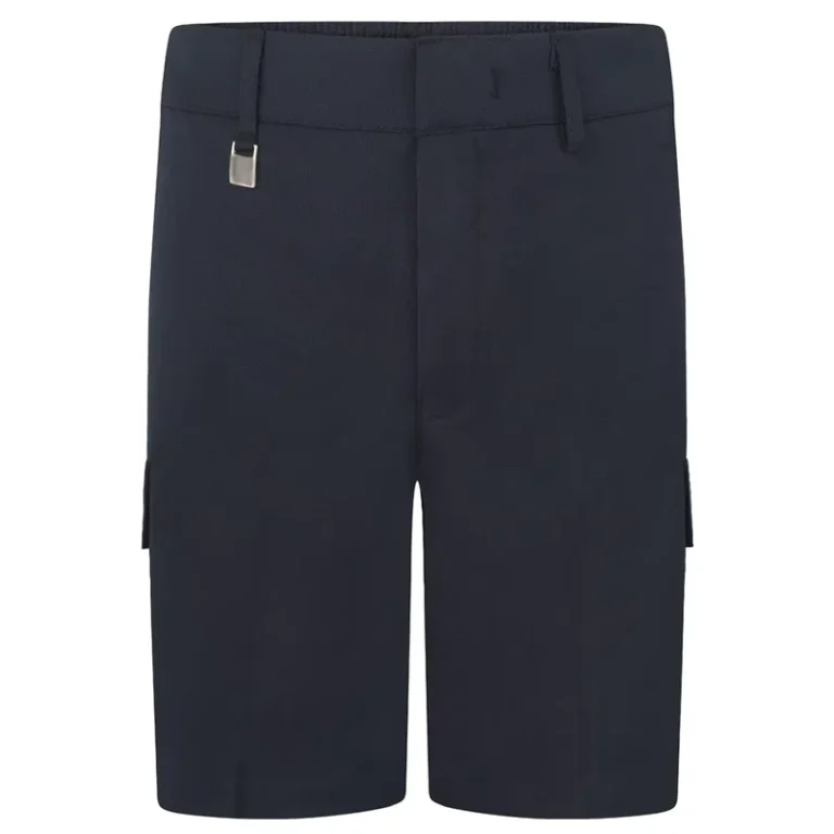 Hot-Selling-Customize-Style-School-Uniforms-Manufacturer-Boys-School-Shorts-Long-Cargo-Shorts-With-Elastic-Waist-1