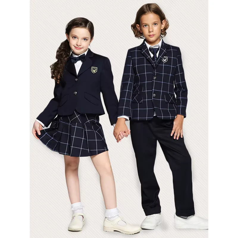 Hot-Selling-Unisex-Childrens-School-Uniform-Kids-School-Uniform-for-Boys-and-Girls