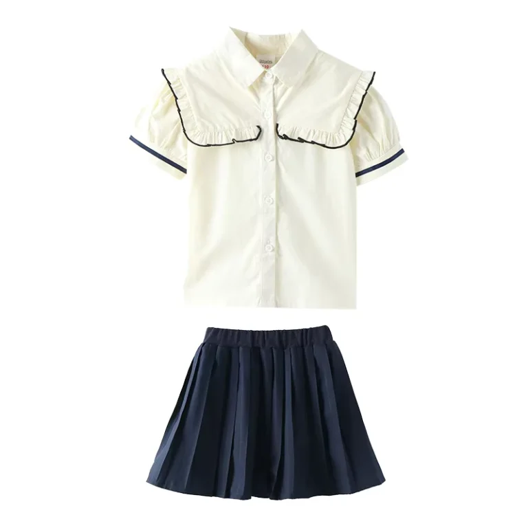 Hot-Style-Classical-School-Uniform-Shirt-and-Short-Skirt-Pant-Primary-and-Secondary-Students-School-Uniform-for-Girl-and-Boy