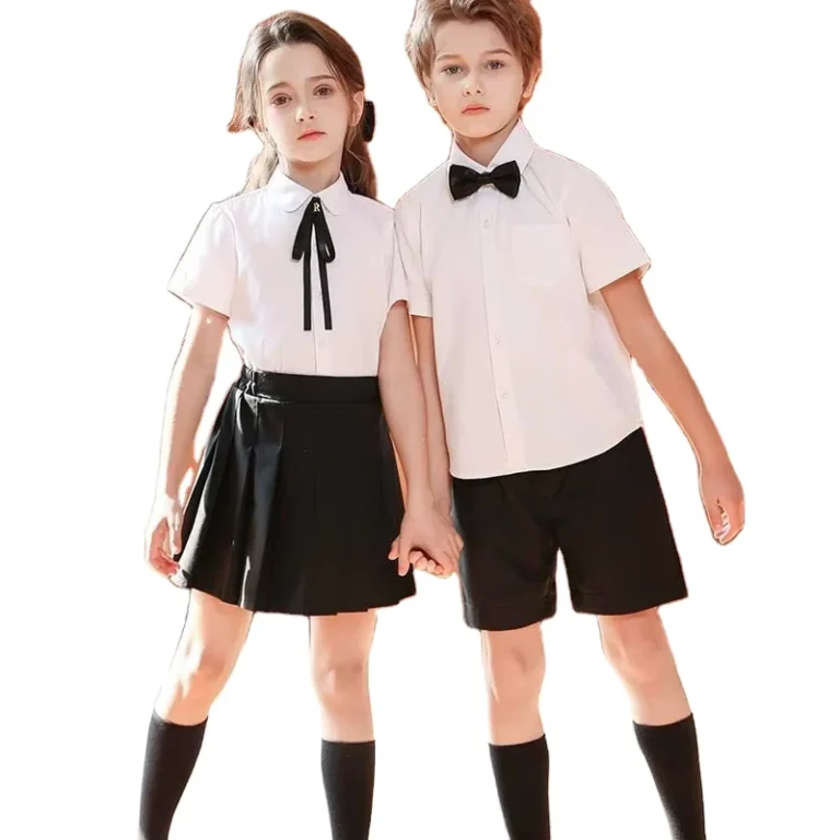 In-Stock-Adorable-Kids-Choir-Performance-Set-Shirt-Pleated-Skirt-Shorts-School-Uniform-Outfit-for-Boys-and-Girls