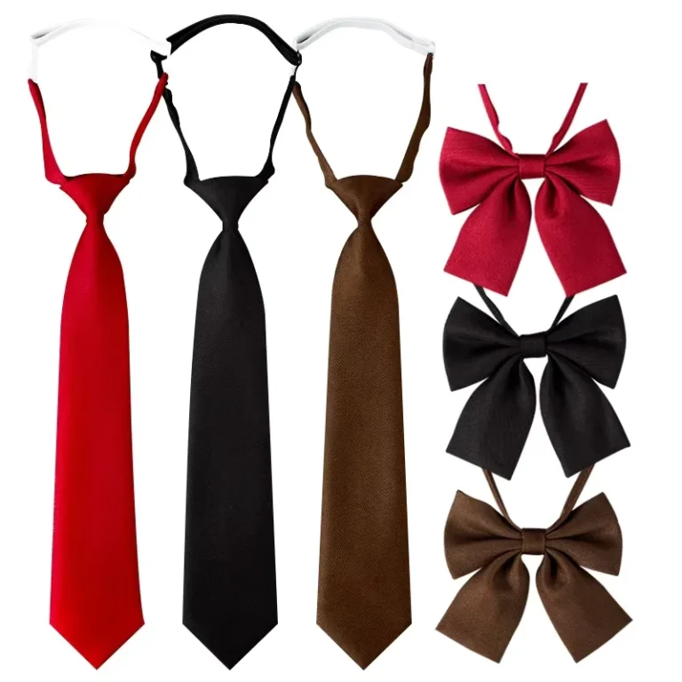 JK-Design-School-Uniform-Accessories-Small-Size-Necktie-Black-Color-Children-Tie