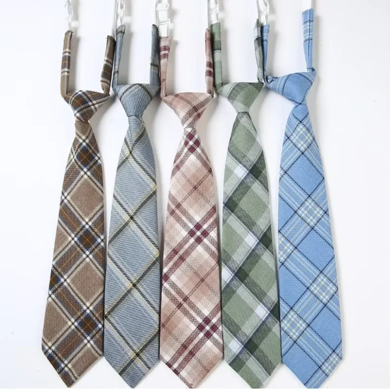 JK-Ties-Women-Neck-Tie-Girls-Japanese-Style-for-Cute-Necktie-Plaid-Uniform-School-Accessories