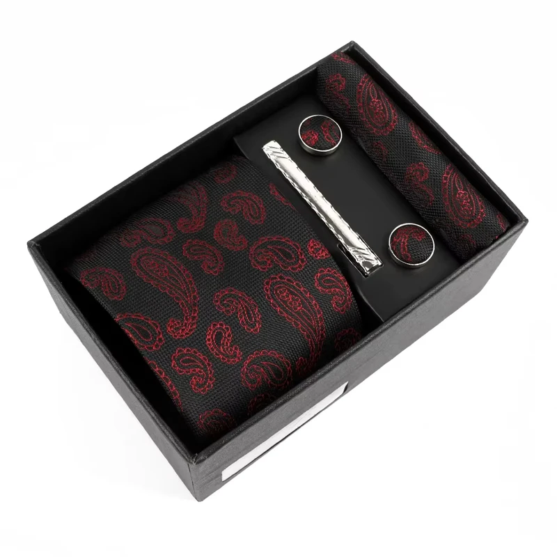 Jacquard-Necktie-Gift-Box-Micro-Fibre-Polyester-Ties-for-Men