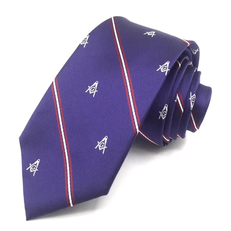Jacquard-Polyester-Tie-Masonic-Necktie-Design