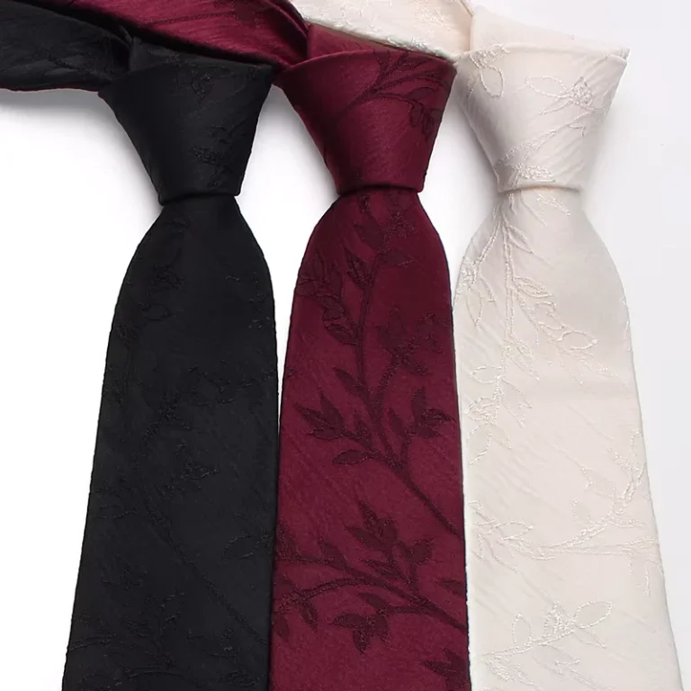 Jacquard-Series-7cm-Polyester-Business-Suit-Tie-New-Style-Red-Design-Manufacturer-Direct