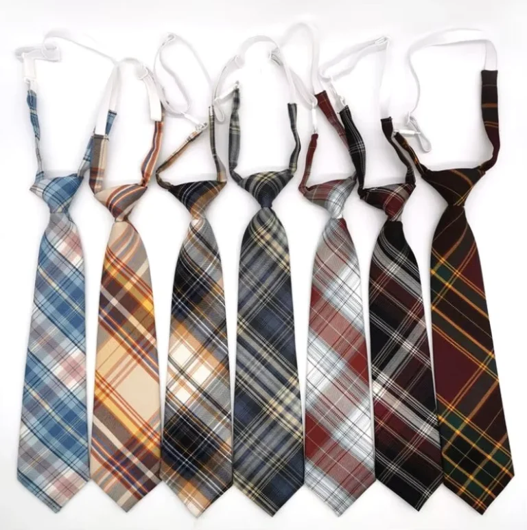 Japanese-Korea-Preppy-Style-School-Uniform-Student-Plaid-Tie-Necktie-Fashion-Custom-Polyester-Checked-Lattice-Neck-Ties-Unisex