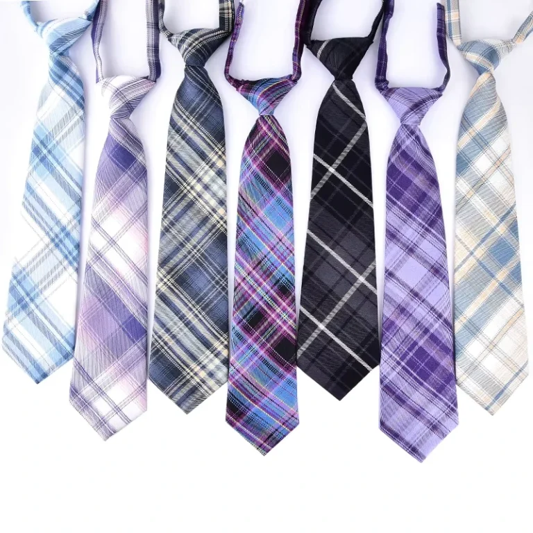 Japanese-Korea-Ties-Adjustable-Uniform-Student-Plaid-Neckties