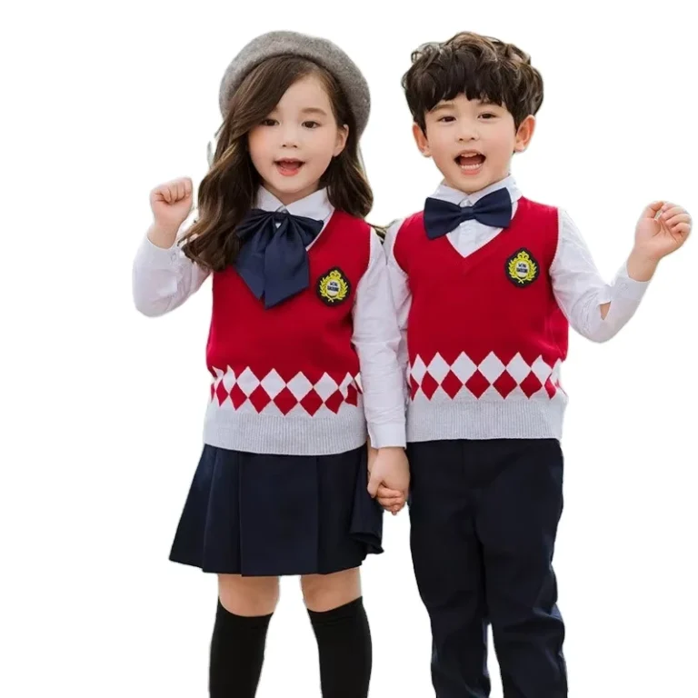 Japanese-School-Cardigan-Sweater-for-Boys-and-Girls-Kids-School-Cardigan-Maroon-Sleeveless-Red-School-Uniform-Design