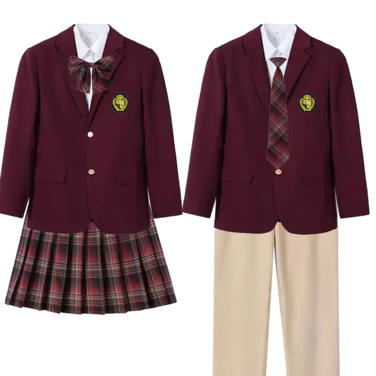 Japanese-and-Korean-Style-Single-Breasted-Boys-Top-blazer-Black-Academic-Dress-School-Uniform-Children-Uniform-Students-Sets