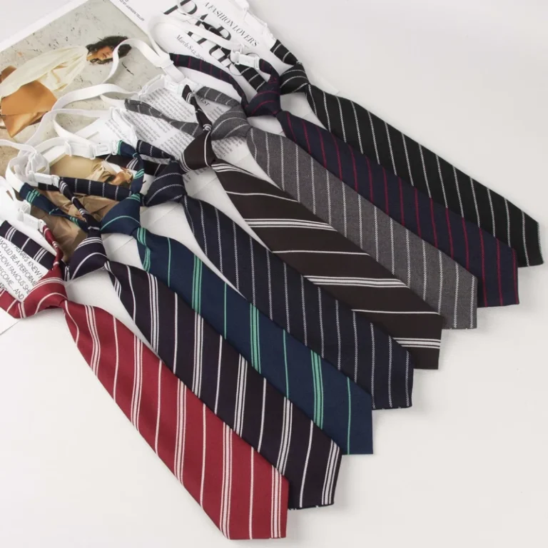 Japanese-style-Korean-style-College-Leisure-New-Student-School-Uniform-Factory-Direct-Free-Rubber-Band-Convenient-Tie-Polyester