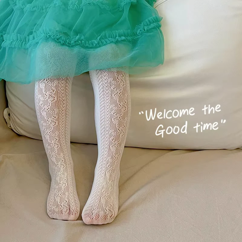 Jingwen-OEM-Daily-Wearing-Baby-Kids-School-Uniform-Socks-White-pink-Mesh-Net-Pantyhose-Tights