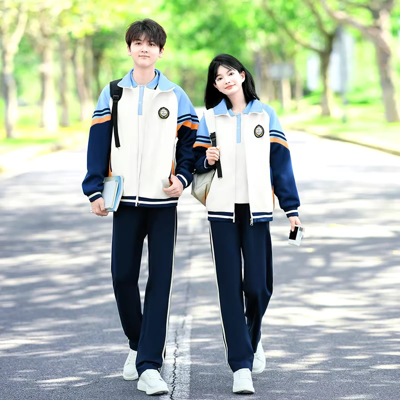 Junior-Senior-High-School-Uniform-Unisex-Childrens-Autumn-New-Arrival-Campus-Preppy-Style-Sports-Opening-Ceremony-Three-Piece
