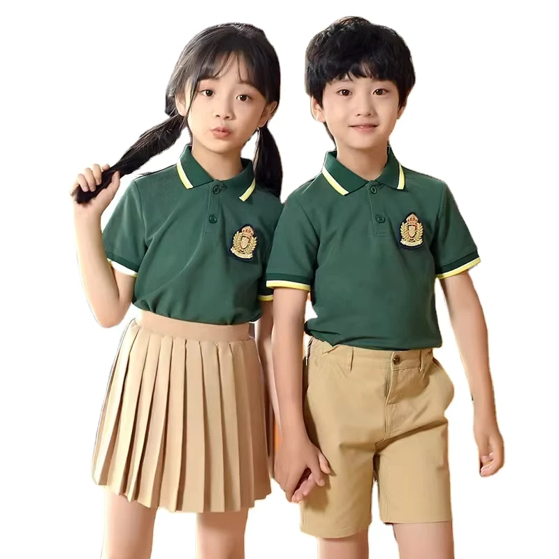 Khaki-Pleated-Girls-Skirt-High-School-Uniforms
