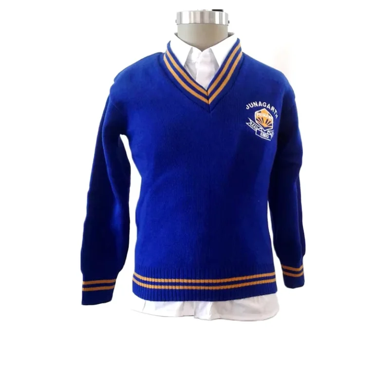 Kid-Boy-Girl-Long-Sleeve-Knitted-Sweater-V-Neck-School-Uniform-Cardigan-for-Primary-School