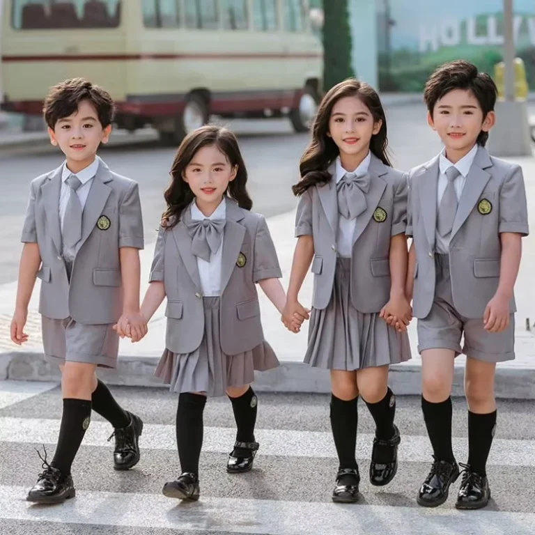 Kid-Korean-Japanese-School-Uniform-for-Girls-Boys-Suit-Blazer-Coat-Skirts-Pleated-Shorts-Clothes-Tie-Set-Outfit-Custom