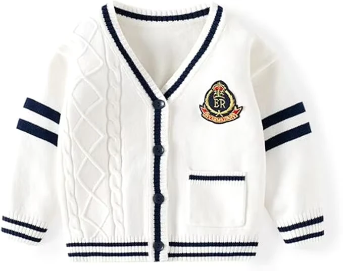 Kids-Beautiful-School-Uniforms-v-Neck-Soft-Knitwear-Custom-logo-Stripe-Design-Cardigan-Sweater