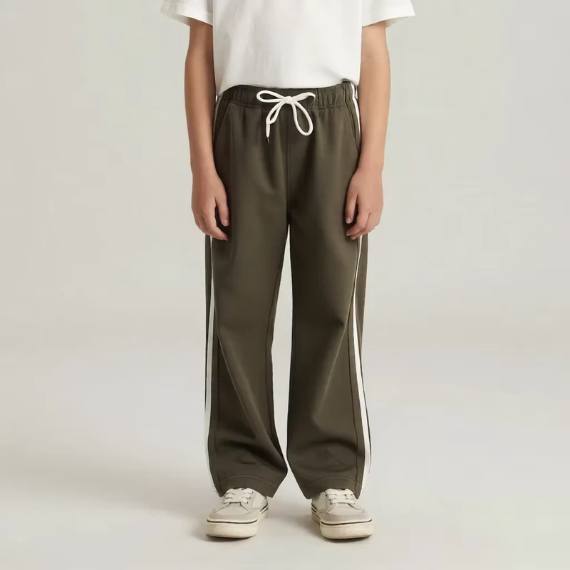 Kids-Campus-Cotton-Patchwork-Drawstring-Pants-Boys-Jogging-Sports-Track-Baggy-Essentials-Pants