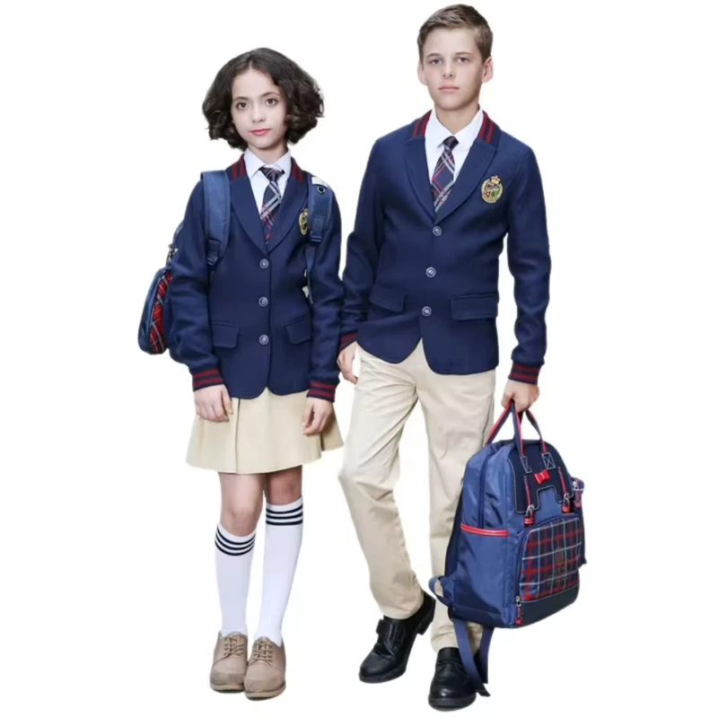 Kids-Class-Uniform-Custom-Polyester-Primary-Secondary-School-Shirt-Skirt-Pants-Uniform-Set-for-Students
