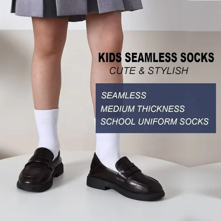 Kids-Girls-Boys-Unisex-Ankle-School-Uniform-Dress-Socks-Knitted-Seamless-Toe-3-Pack-Cotton-Breathable-Black-White-Navy-Blue-Gray