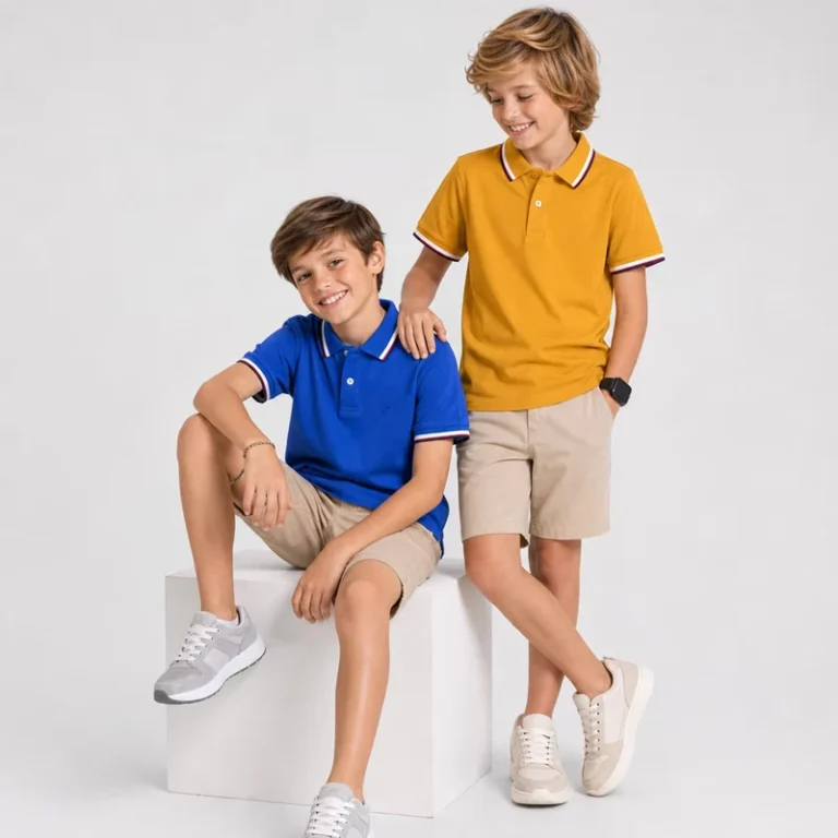Kids-Polo-Shirts-Boys-Cotton-Pique-Short-Sleeve-School-Uniform-Custom-Logo-Children-Summer-T-Shirt-OEM-Factory