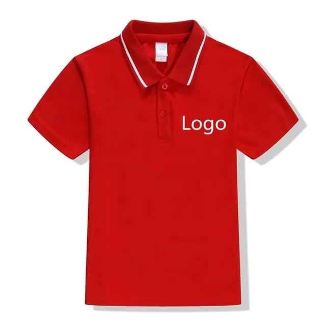 Kids-Polo-T-shirt-Custom-Logo-Printing-Embroidery-White-100-Cotton-School-Children-Golf-Polo-Shirts