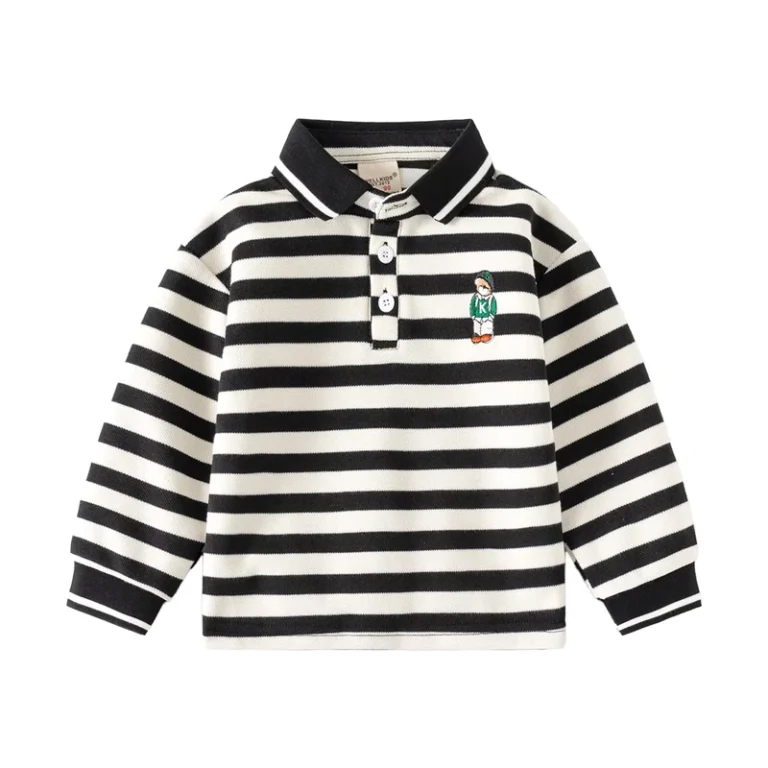 Kids-School-Uniform-Polo-Shirts-Long-Sleeves-Knitted-Eco-Friendly-Breathable-Quick-Dry-Casual-Custom-Logo-Printed-Solid-Boys