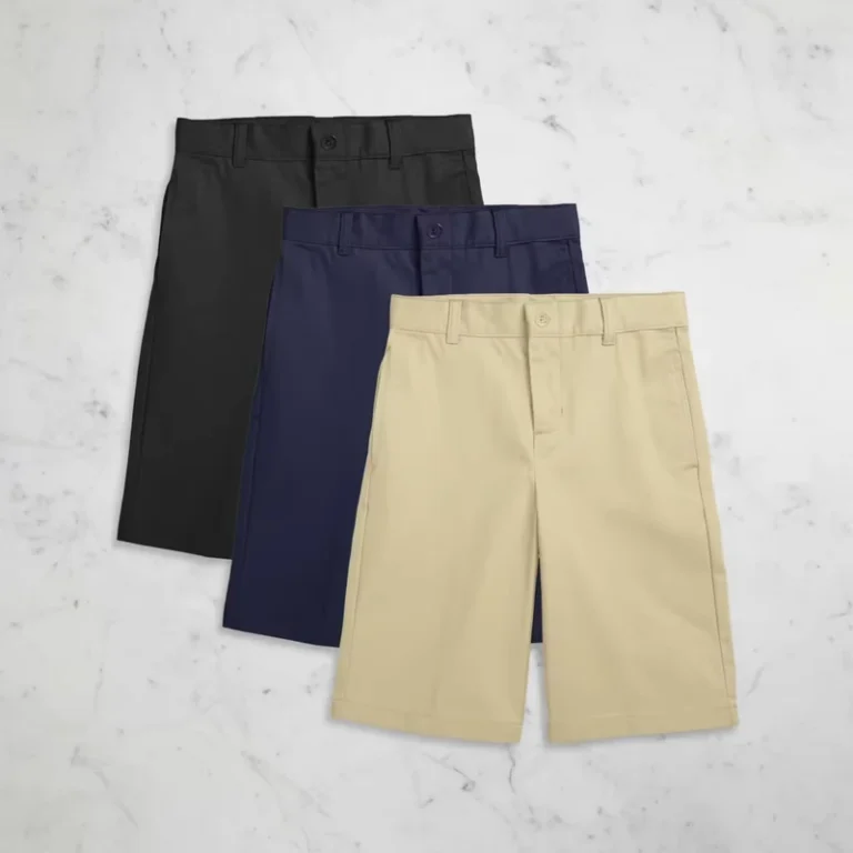 Kids-School-Uniform-Shorts-Durable-Anti-Wrinkle-Chino-Shorts-for-Boys-and-Girls