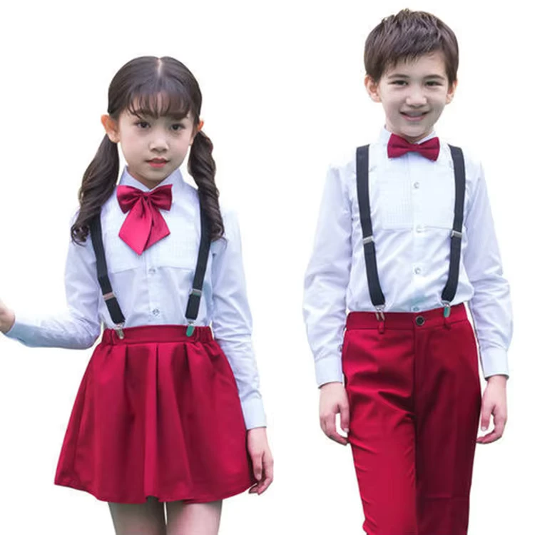 Kids-School-Workwear-Shirt-With-Necktie-Primary-School-Uniform