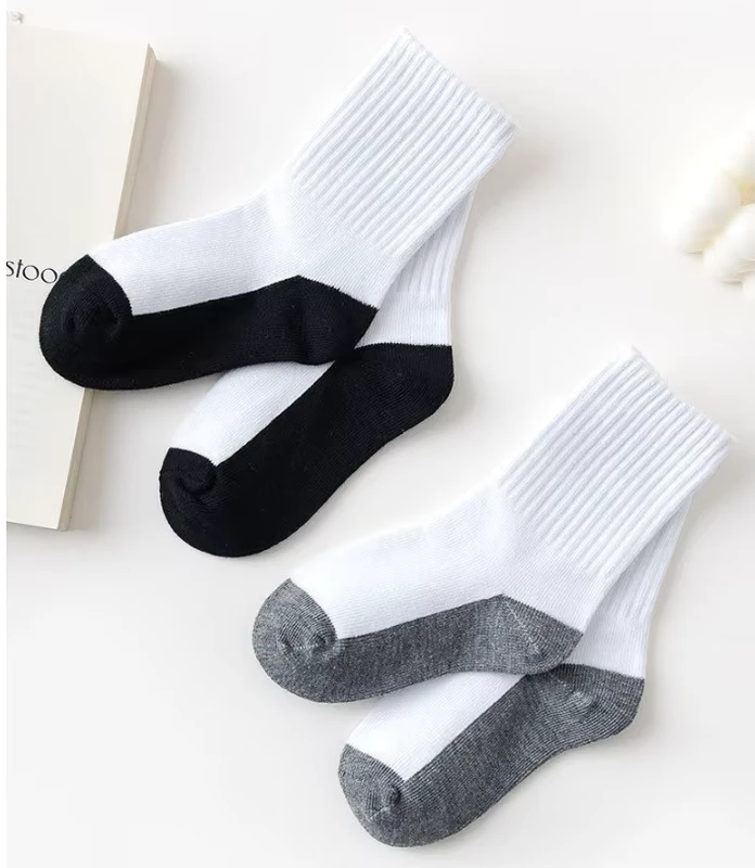 Kids-Socks-Boys-Crew-Ankle-Soft-Ribbed-Girls-Athletic-Student-Socks-for-Kids-Custom-Design