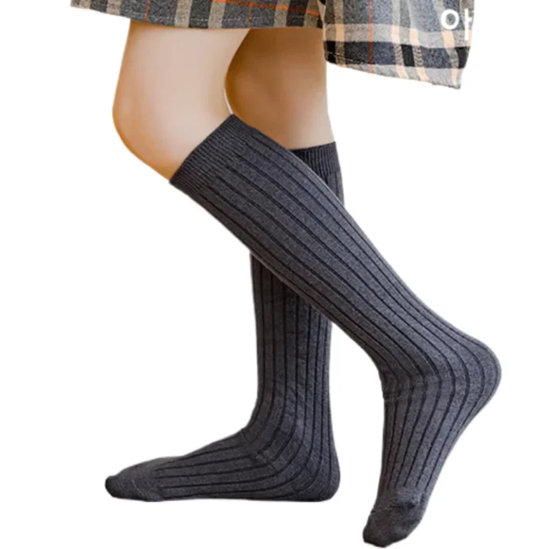 Kids-Solid-Color-Socks-Boys-Girls-Cotton-Breathable-Stripe-Soft-Socks-Children-Knee-High-Long-School-Uniform-Socks