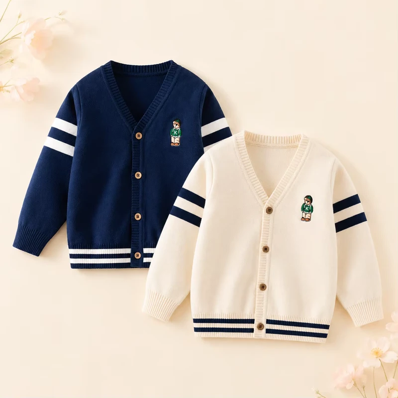 Kids-Spring-Autumn-Knit-Cardigan-V-Neck-Embroidered-Preppy-Sweater-Coat-Long-Sleeve-Casual-School-Style-Top