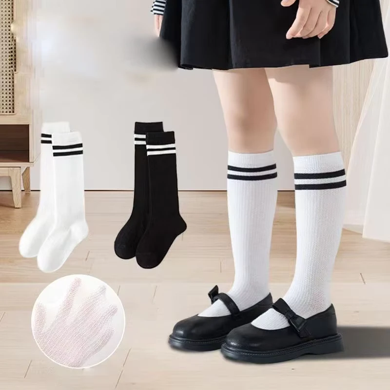 Kids-Varsity-Crew-Socks-Breathable-Cotton-Cartoon-Athletic-Casual-School-Uniform-Sports-Team-Wear
