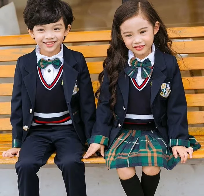 Kindergarten-Pleated-Skirt-Fabric-and-Tops-2-Pieces-Clothing-Set-Smart-School-Uniform-for-Girls