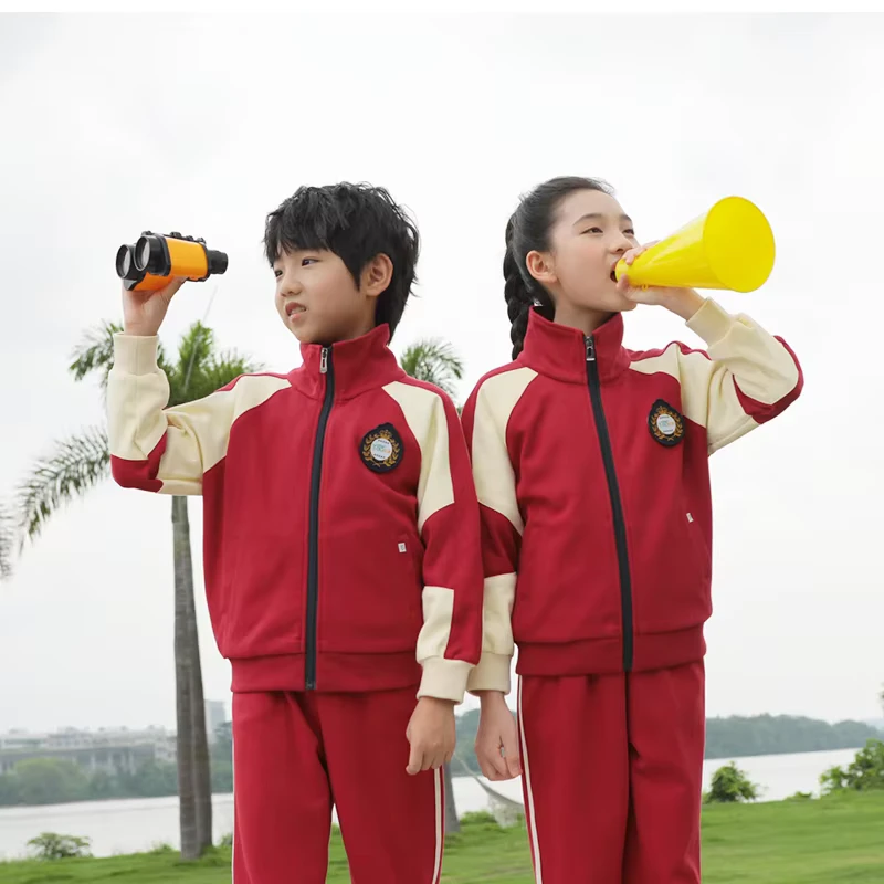 Kindergarten-Primary-Middle-School-Uniforms-Spring-Autumn-Multiple-Styles-Acceptable-Customized-Custom-School-Uniforms