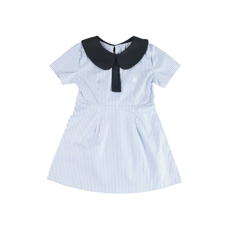 Kindergarten-Primary-School-Uniform-Dress-Stripe-Peter-Pan-Collar-School-Pinafore-for-Girls