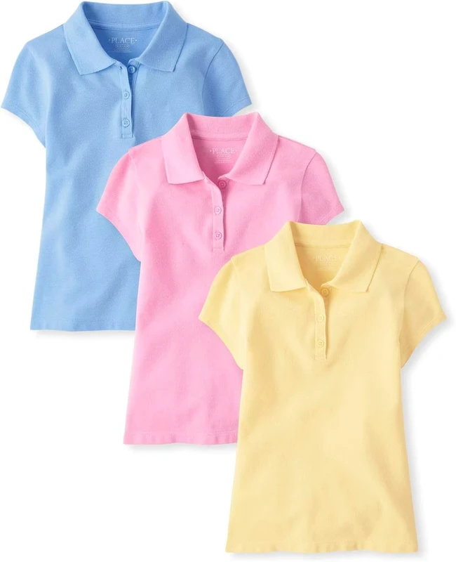 Kindergarten-and-Primary-School-Uniform-Girls-School-Girls-Beautiful-School-Uniform-Custom-Printed-Polo-Shirts