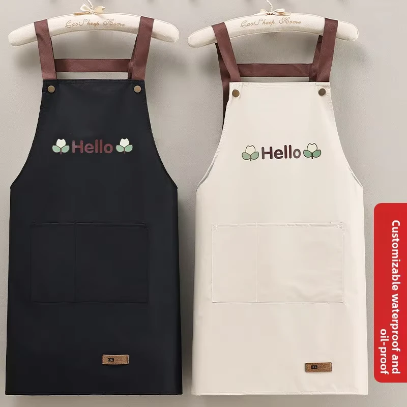 Kitchen-Apron-Waterproof-Cross-Adjustable-Webbing-Restaurant-bar-Barbershop-Work-Apron
