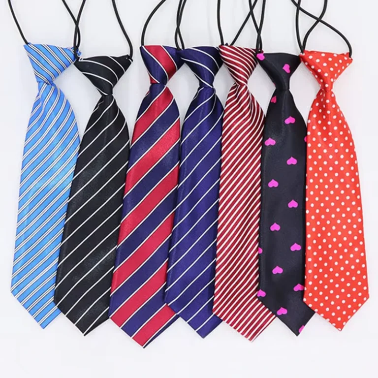 Korean-Trendy-Polyester-Tie-Personalized-Printed-Elastic-Band-Striped-Paisley-Floral-Formal-for-Kindergarten-Students
