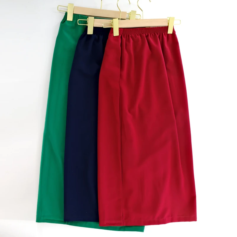 Koshibo-Malaysia-Secondary-Uniform-Skirt-for-Girls-Children-Handmade-Breathable-Lightweight-Customizable-Multicolor