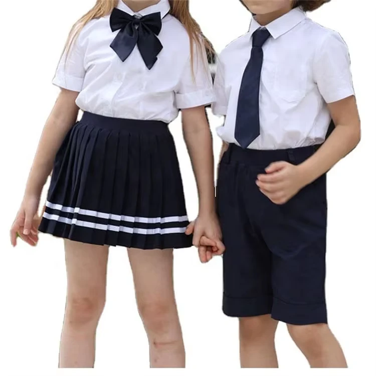 LF-Comfortable-Promotional-Uniform-Sets-Fashionable-Girls-School-Uniform-Boys-Pants-Blue