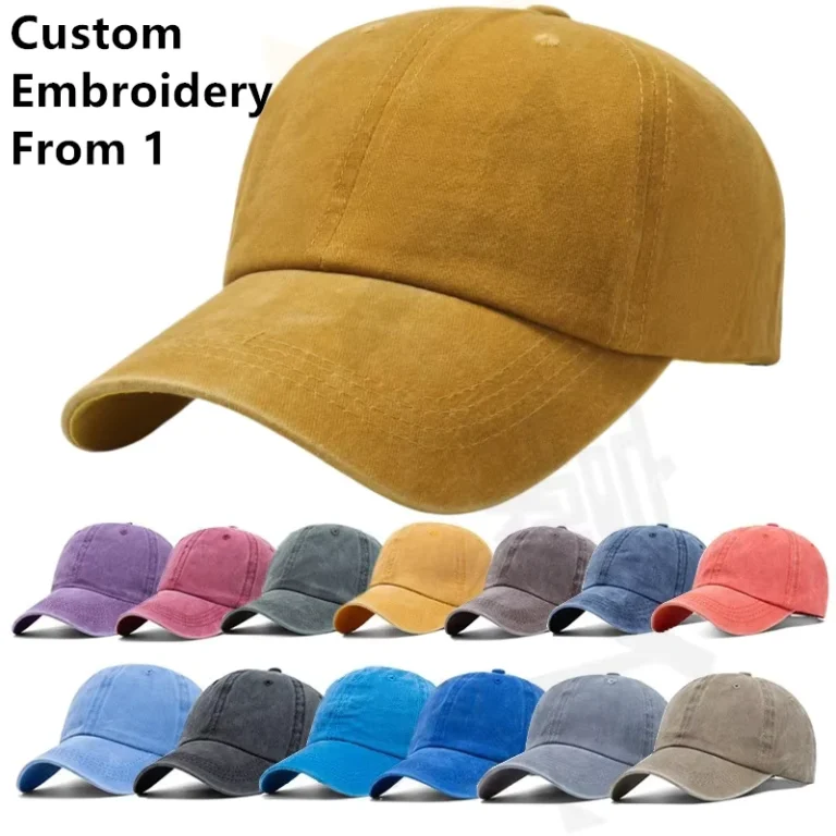 Ladies-Washed-6-Panel-Baseball-Cap-Men-Dad-Hat-Embroidered-Sports-Cap