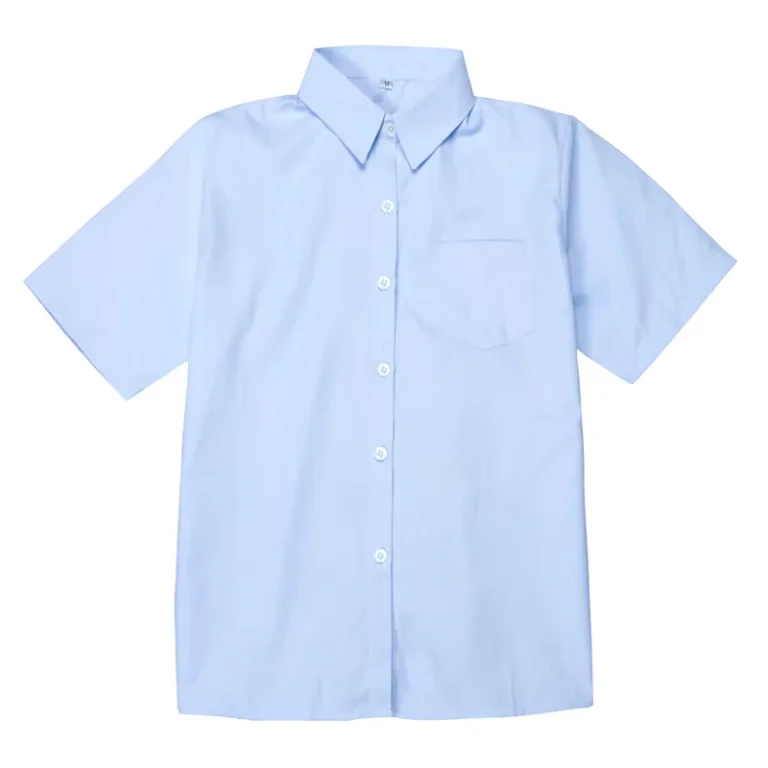 Light-Blue-Short-Sleeve-School-Uniforms-School-Shirt-Primary-School-Uniform-Designs