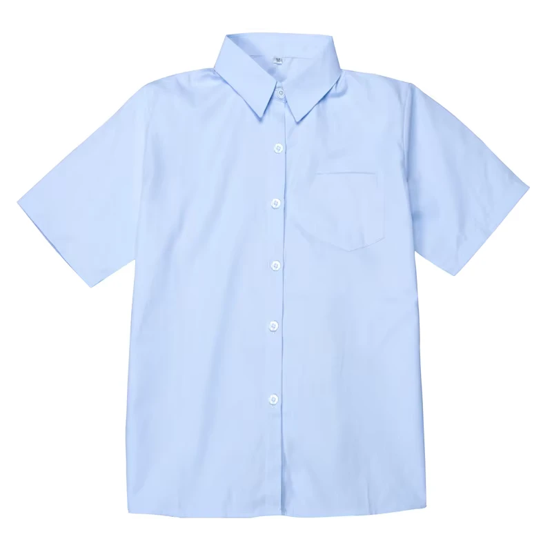 Light-Blue-Short-Sleeve-School-Uniforms-School-Shirt-Primary-School-Uniform-Designs