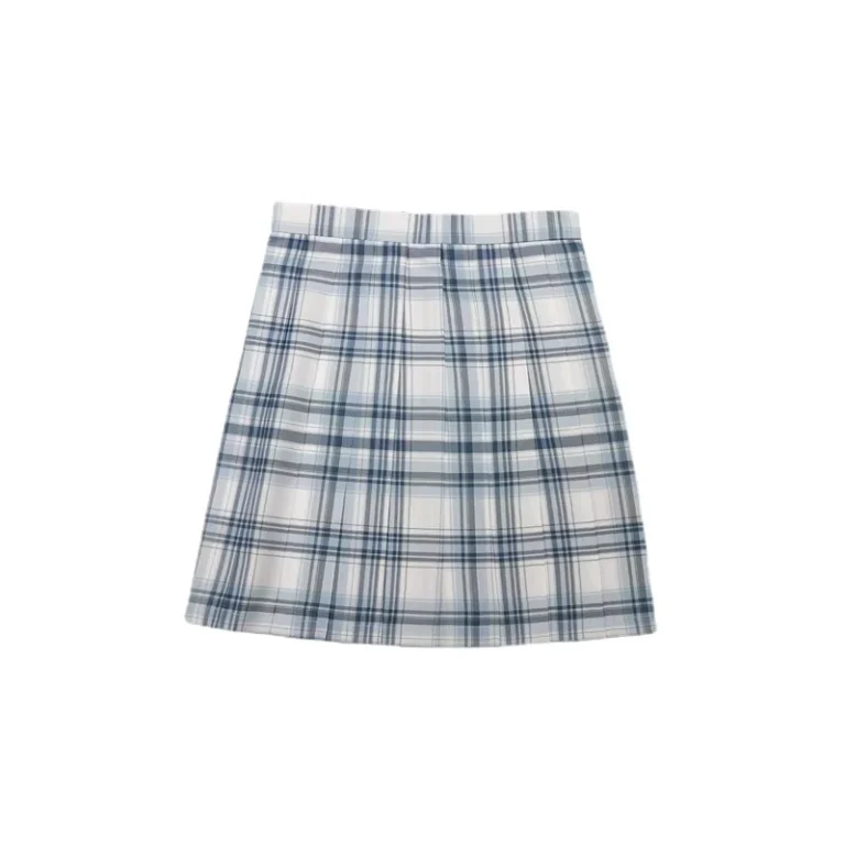 Lightweight-Pleated-Skort-Girls-High-Waisted-Pleated-Skirt-Children-School-Uniforms-Plaid-Skirt-Custom-Color