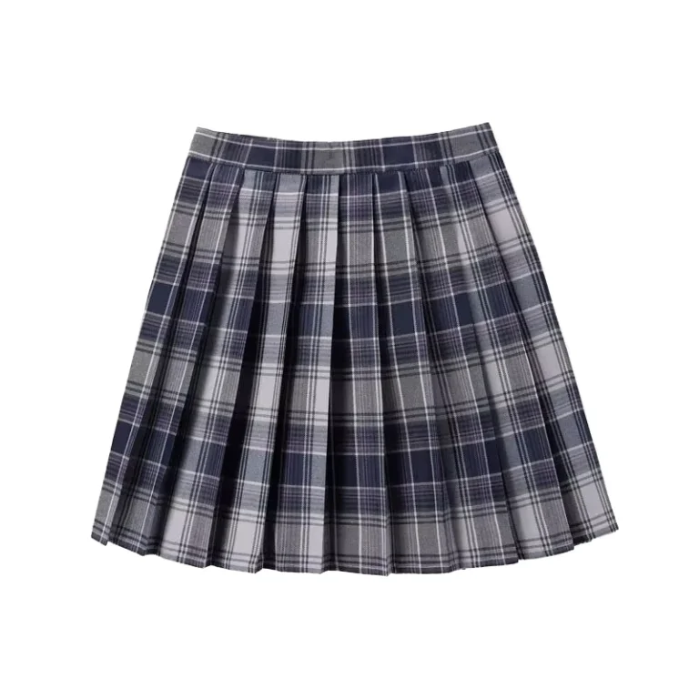 Lightweight-Pleated-Skort-Girls-High-Waisted-Pleated-Skirt-Fashion-Children-School-Uniforms-Plaid-Skirt-Custom-Color