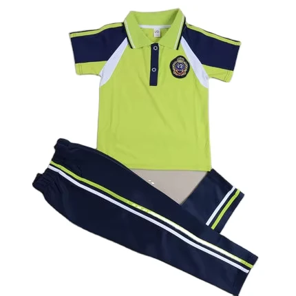 Linda-Personalization-Primary-School-Uniform-Class-Uniform-Summer-Short-Sleeved-Set-Childrens-Sportswear